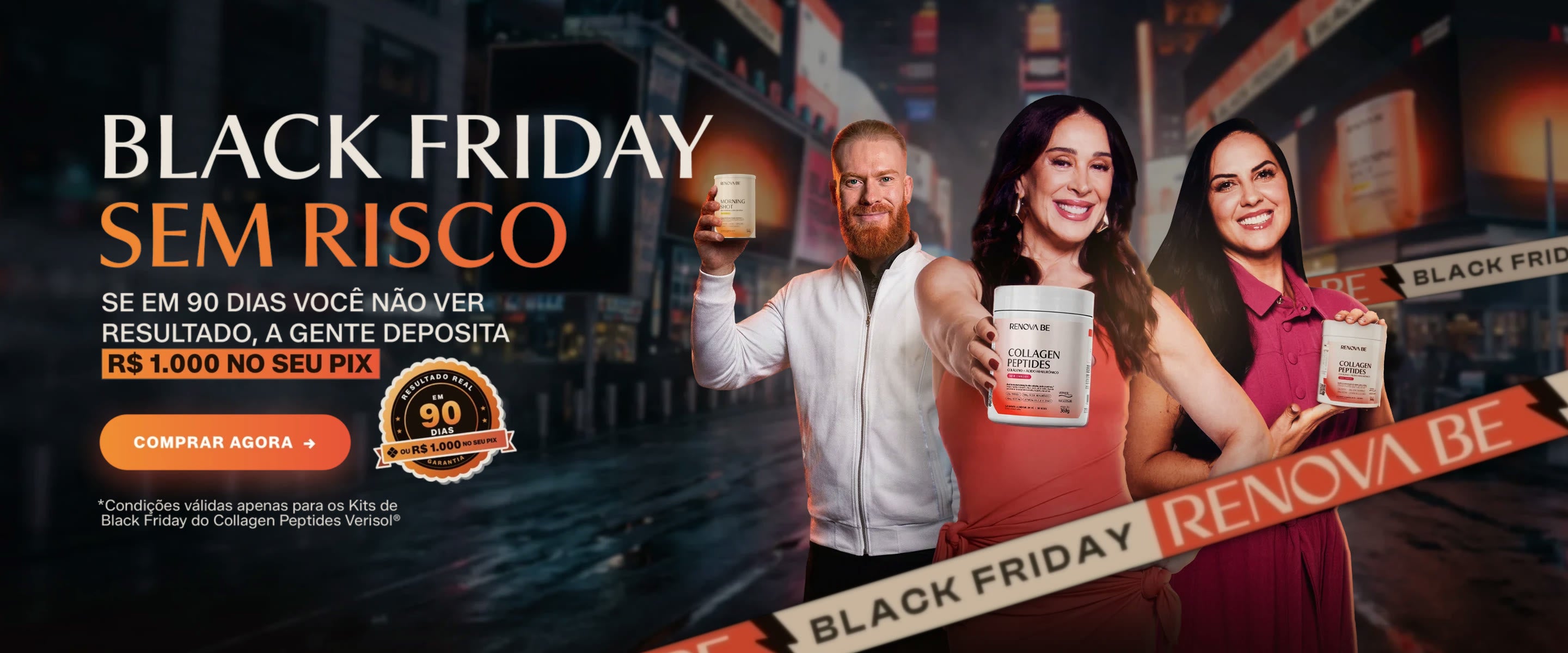 Black Friday sem risco: se em 90 dias você não sentir resultado, a gente deposita R$ 1.000 no seu Pix. Comprar agora
