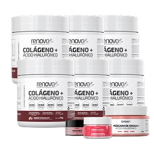 6 Potes Colágeno Verisol<sup>®</sup> + 3 Cremes Faciais